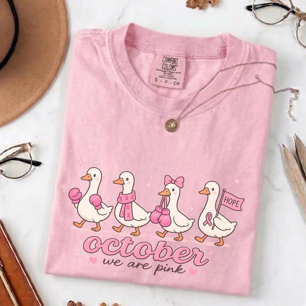 Funny Goose  Awareness Shirt, October We Are Tee